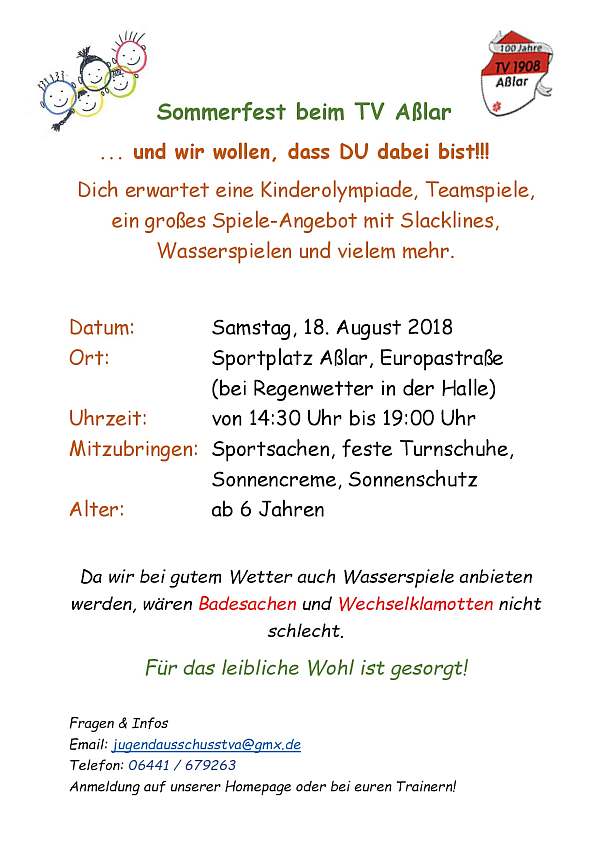 2018 07 18 Sommerfest Infoblatt